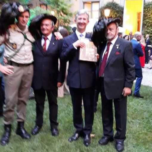 Bersaglieri di Magenta a Milano per la ricorrenza del 14 luglio, la festa nazionale di Francia