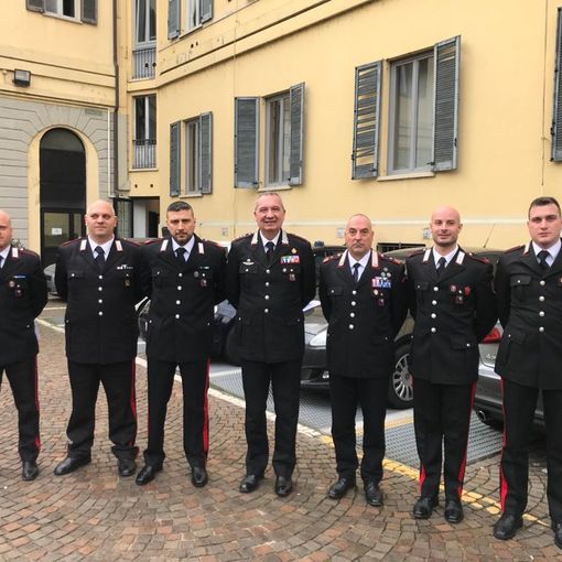 Tre carabinieri della stazione di Sartirana premiati con un encomio scritto