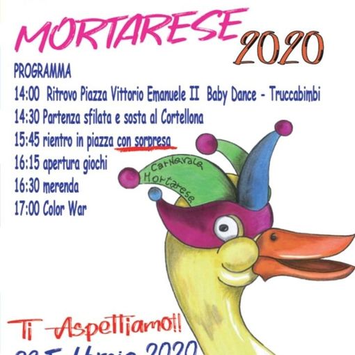 Mortara, tutti in maschera per il carnevale. Definito il programma per l’evento del 23 febbraio