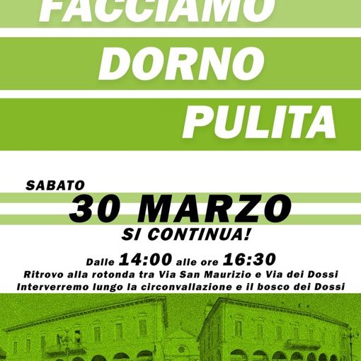 I volontari di “Facciamo Dorno pulita” sono ormai una realtà