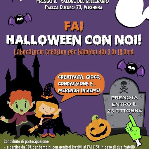 Voghera: &quot;FAI Halloween con noi&quot; - Laboratorio creativo per i bambini