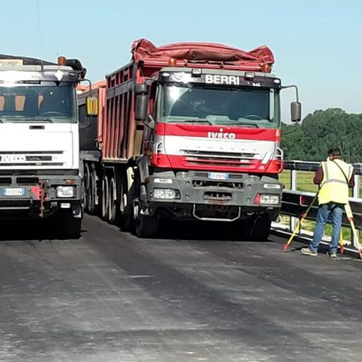 nella foto le prove di carico effettuate nella mattinata di giovedì 30 maggio 2019