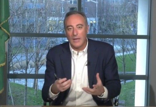L'assessore Giulio Gallera durante il punto stampa di oggi