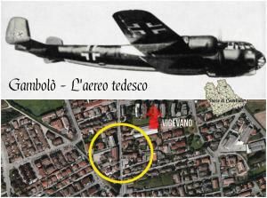 Gambolò STORIA - L'aereo Tedesco -