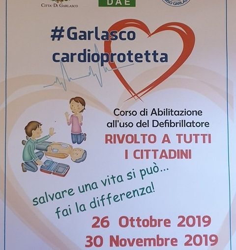 Garlasco: i volontari del gruppo Soccorso Garlaschese sensibilizzano coloro che vogliono imparare ad utilizzare il defibrillatore