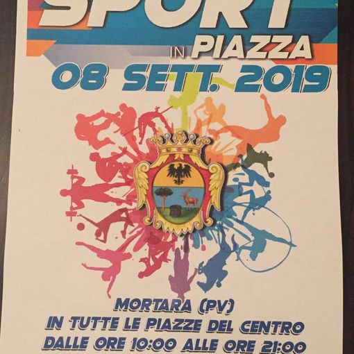 Mortara: domenica l’evento “Sport in piazza”. Attesi nel centro mortarese grandi e piccini