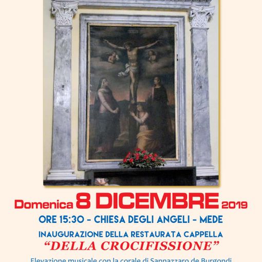 Mede: restaurata una cappella della chiesa degli Angeli