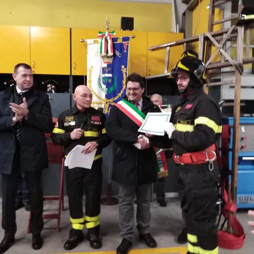 Robbio, i vigili del fuoco festeggiano Santa Barbara. Presentate anche le statistiche relative agli interventi