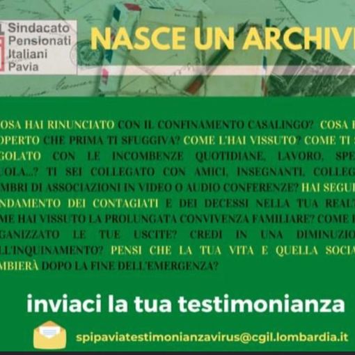 Pavia, come state vivendo la quarantena? La Spi Cgil crea un archivio collettivo con le varie esperienze