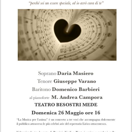 &quot;La musica per l’anima&quot;: concerto benefico in favore dell’U.O.C. cure palliative dell’ospedale San Martino di Mede