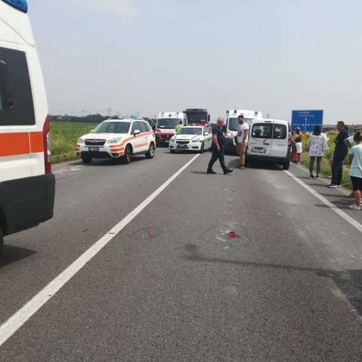 Gravissimo incidente sulla Milano Baggio, tra Cusago e Cisliano