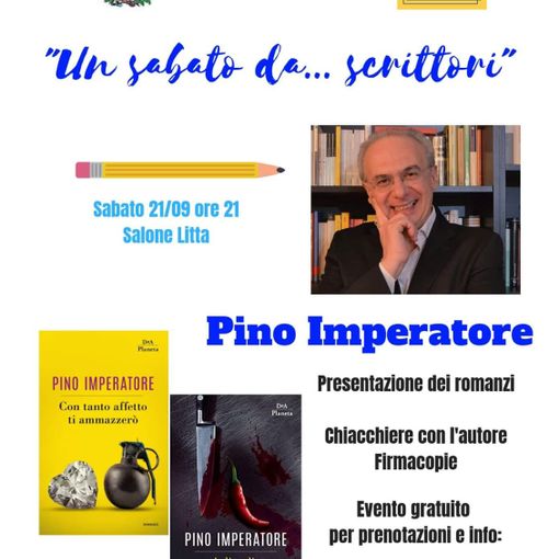 Gambolò, Pino Imperatore aprirà la nuova edizione della Rassegna Letteraria