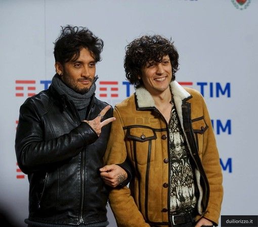 Ermal Meta e Fabrizio Moro in sala stampa