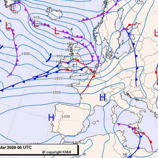 Previsioni meteo per martedì 10, mercoledì 11, giovedì 12 (marzo)