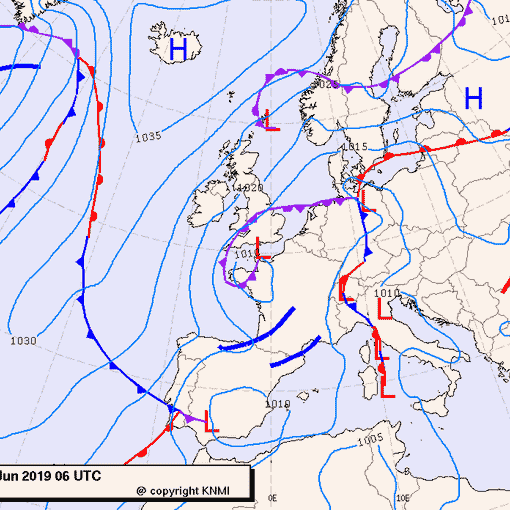 Previsioni meteo per martedì 11, mercoledì 12, giovedì 13 (giugno)