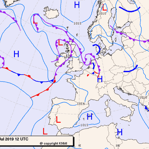 Previsioni meteo per giovedì 11, venerdì 12, sabato 13 (luglio)