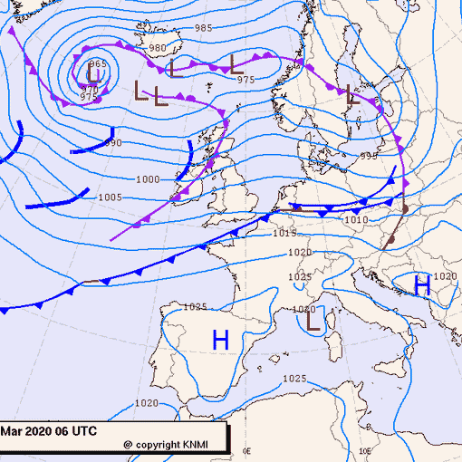 Previsioni meteo per mercoledì 11, giovedì 12, venerdì 13 (marzo)