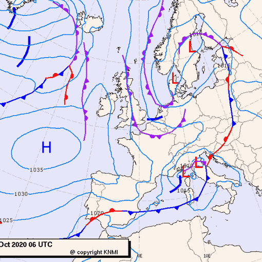 Previsioni meteo per domenica 11, lunedì 12, martedì 13 (ottobre)
