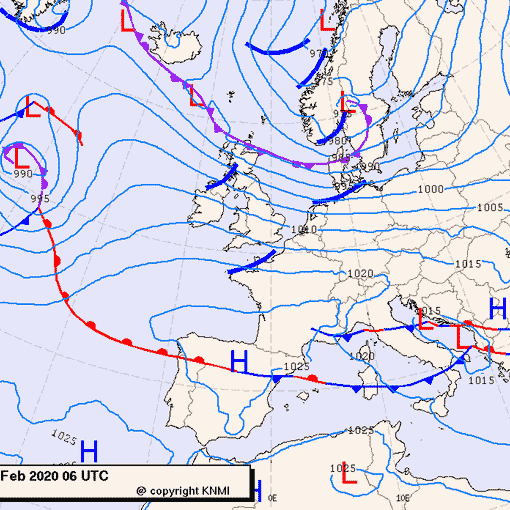 Previsioni meteo per mercoledì 12, giovedì 13, venerdì 14 (febbraio)