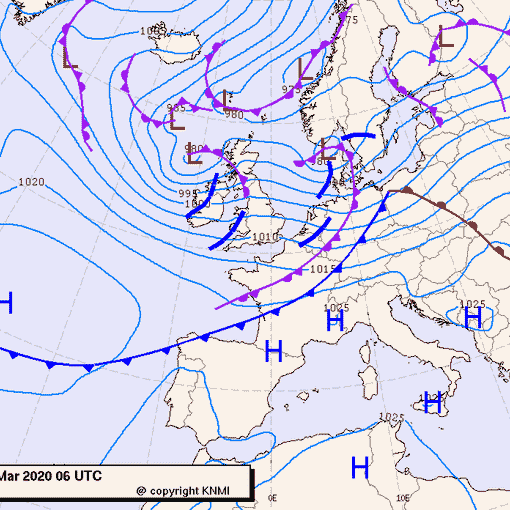 Previsioni meteo per giovedì 12, venerdì 13, sabato 14 (marzo)