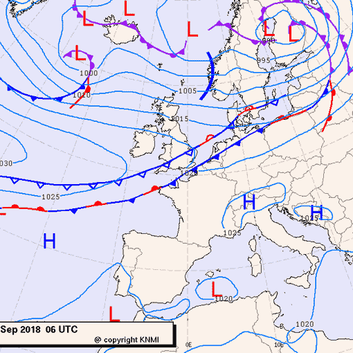 Previsioni meteo per mercoledì 12, giovedì 13, venerdì 14 (settembre)