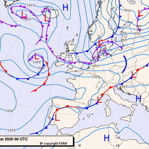 Previsioni meteo per venerdì 13, sabato 14, domenica 15 (marzo)