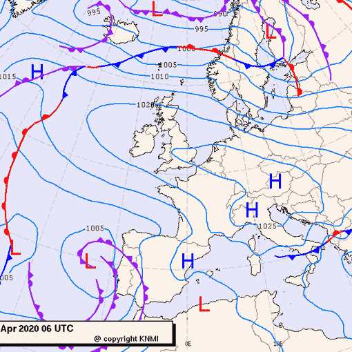 Previsioni meteo per mercoledì 15, giovedì 16, venerdì 17 (aprile)