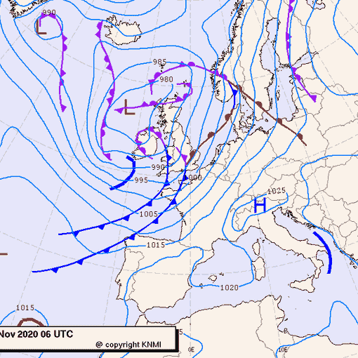 Previsioni meteo per domenica 15, lunedì 16, martedì 17 (novembre)