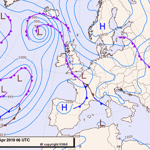 Previsioni meteo per martedì 16, mercoledì 17, giovedì 18 (aprile)