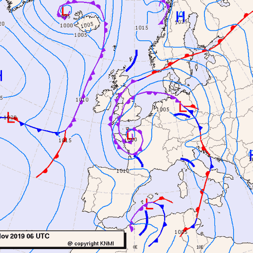 Previsioni meteo per sabato 16, domenica 17, lunedì 18 (novembre)