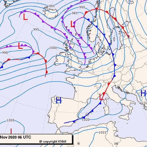 Previsioni meteo per lunedì 16, martedì 17, mercoledì 18 (novembre)