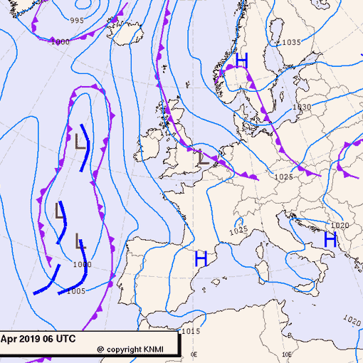 Previsioni meteo per mercoledì 17, giovedì 18, venerdì 19 (aprile)