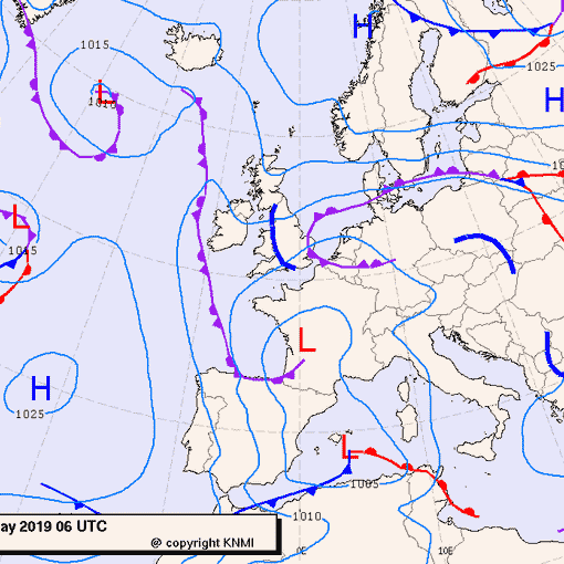 Previsioni meteo per venerdì 17, sabato 18, domenica 19 (maggio)