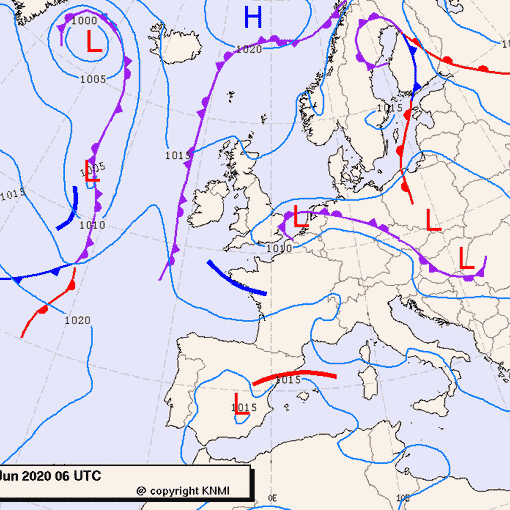 Previsioni meteo per giovedì 18, venerdì 19, sabato 20 (giugno)