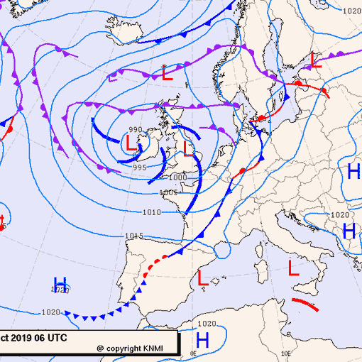 Previsioni meteo per venerdì 18, sabato 19, domenica 20 (ottobre)