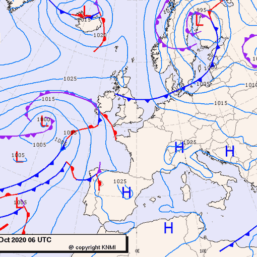 Previsioni meteo per domenica 18, lunedì 19, martedì 20 (ottobre)