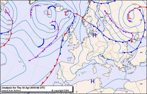 Previsioni meteo per giovedì 19, venerdì 20, sabato 21 (aprile)