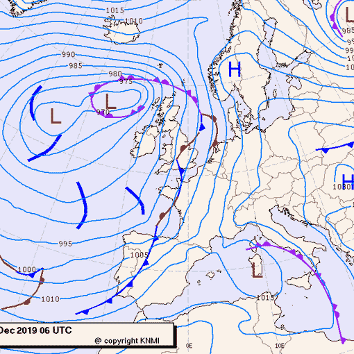 Previsioni meteo per giovedì 19, venerdì 20, sabato 21 (dicembre)