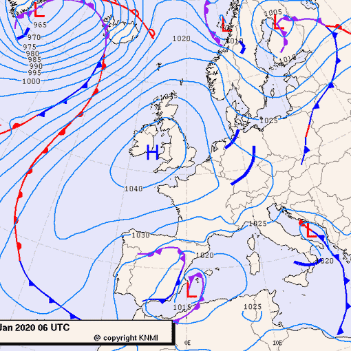 Previsioni meteo per domenica 19, lunedì 20, martedì 21 (gennaio)