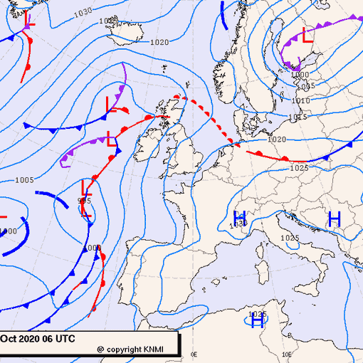 Previsioni meteo per lunedì 19, martedì 20, mercoledì 21 (ottobre)