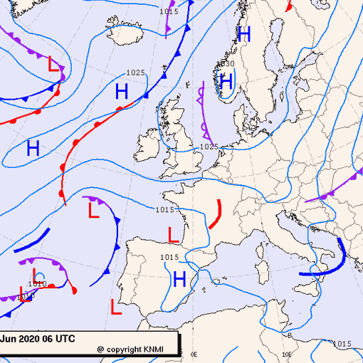 Previsioni meteo per lunedì 1, martedì 2, mercoledì 3 (giugno)