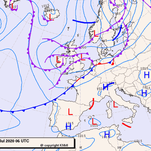 Previsioni meteo per mercoledì 1, giovedì 2, venerdì 3 (luglio)