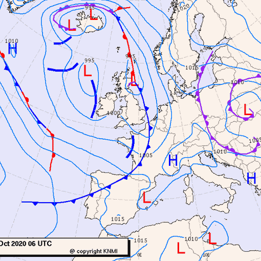 Previsioni meteo per giovedì 1, venerdì 2, sabato 3 (ottobre)