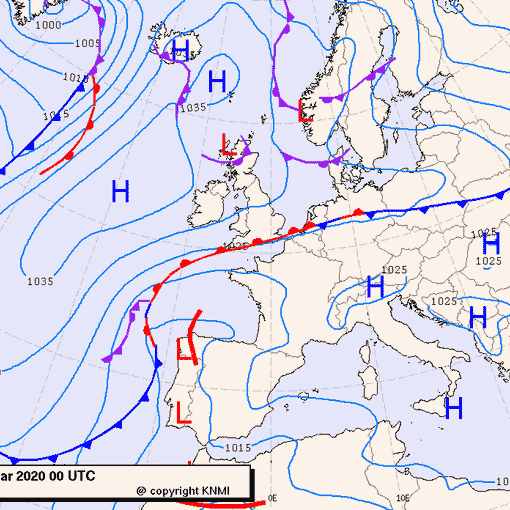 Previsioni meteo per lunedì 30, martedì 31, mercoledì 1 (marzo-aprile)