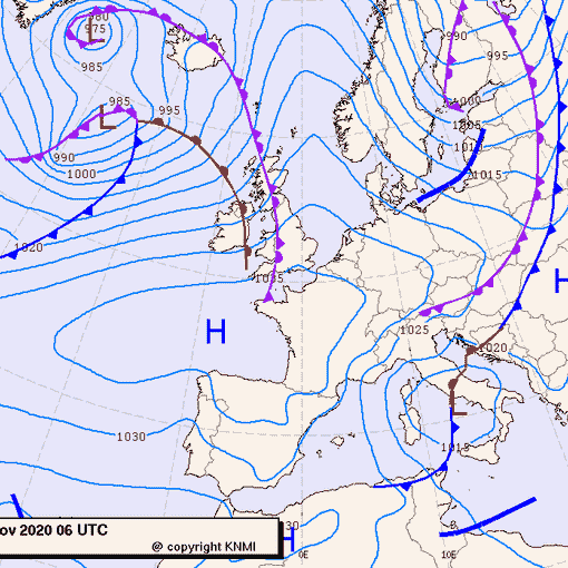 Previsioni meteo per venerdì 20, sabato 21, domenica 22 (novembre)
