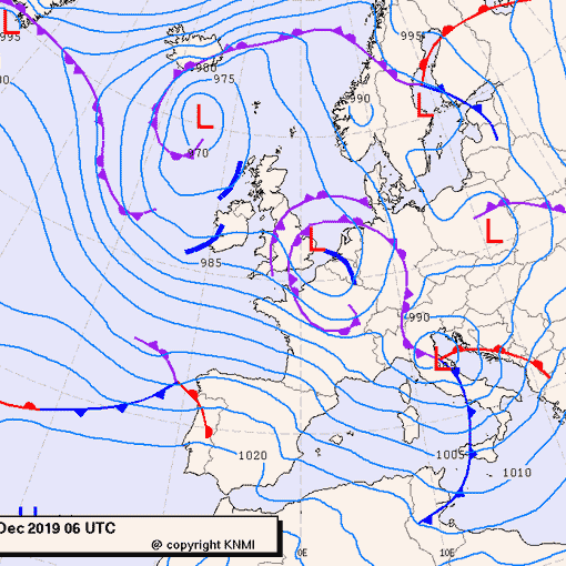 Previsioni meteo per domenica 22, lunedì 23, martedì 24 (dicembre)