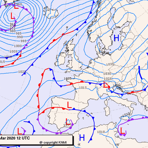 Previsioni meteo per domenica 22, lunedì 23, martedì 24 (marzo)