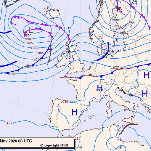 Previsioni meteo per lunedì 23, martedì 24, mercoledì 25 (novembre)