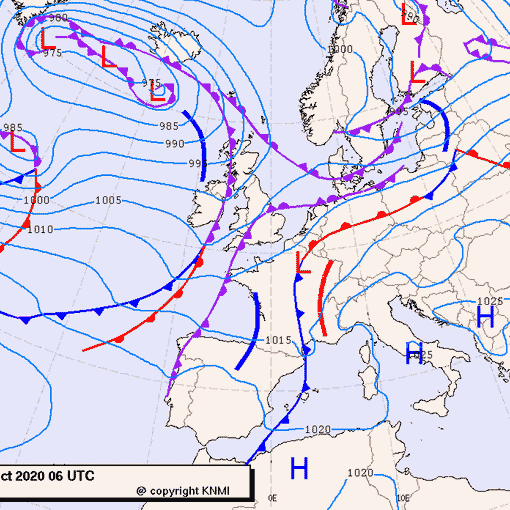 Previsioni meteo per venerdì 23, sabato 24, domenica 25 (ottobre)