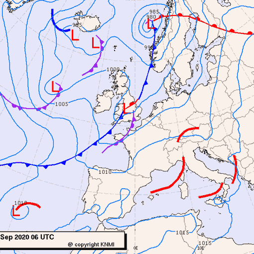 Previsioni meteo per mercoledì 23, giovedì 24, venerdì 25 (settembre)